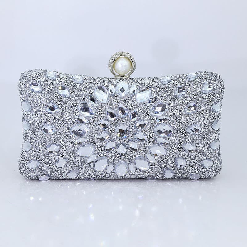Amazon Best-Selling Rhinestone Evening Bag for Women, High-End Banquet Clutch, Formal Dress Handbag