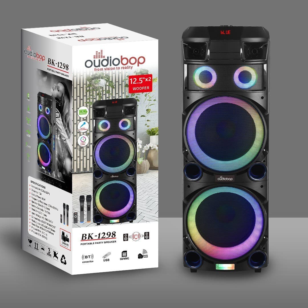 BK-1298 new bomb dual 12-inch outdoor square dance loudspeaker high quality high power speaker export