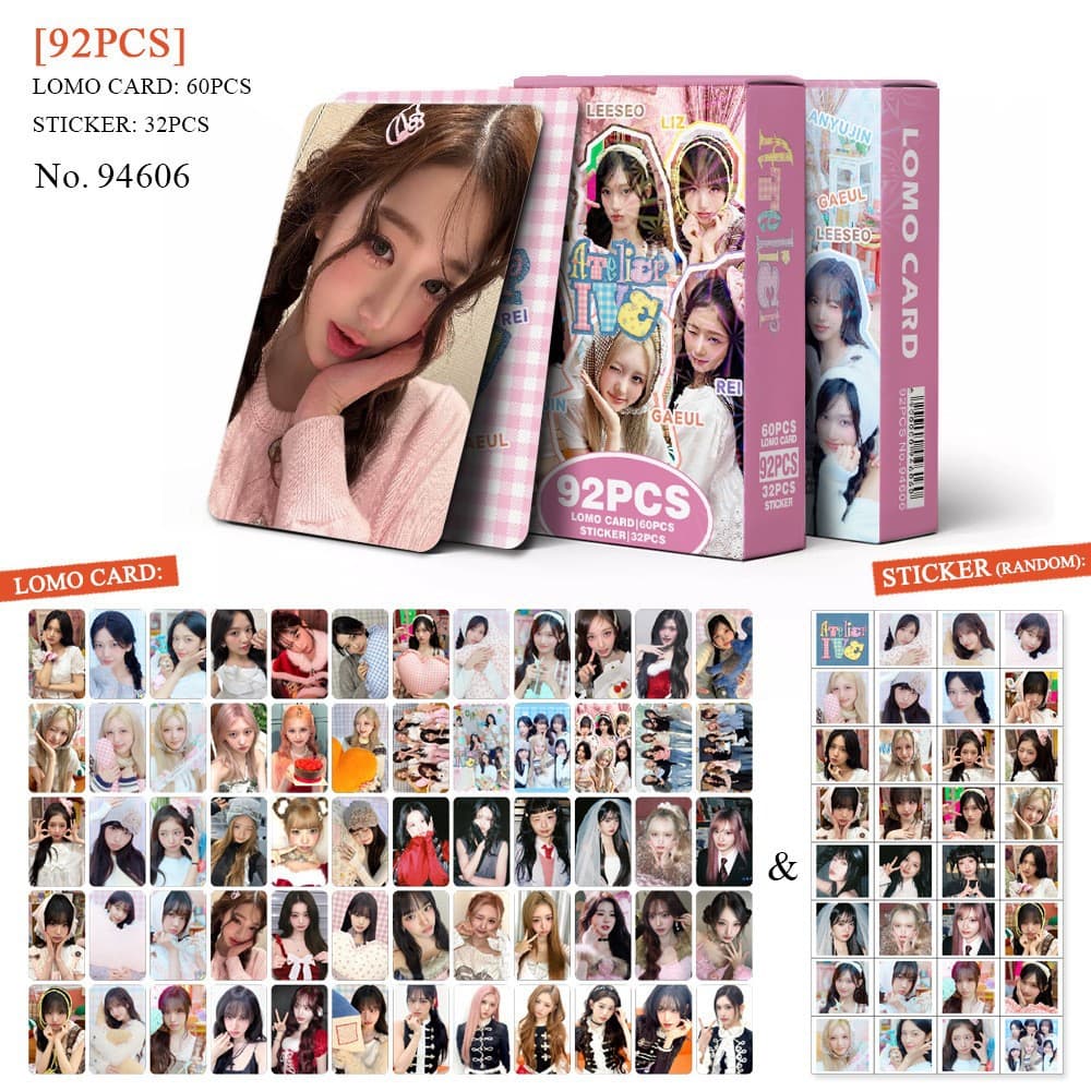 Cross-border Exclusive New 92-Piece BLACK PINK Mini Cards 3-Inch HD Photo Cards KPOP Merch LOMO Cards