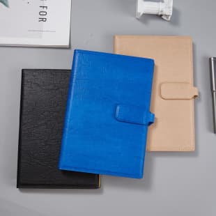 Office Notebook Business Notebook A5 Record Set with Buckle Custom Logo Simple Notebook