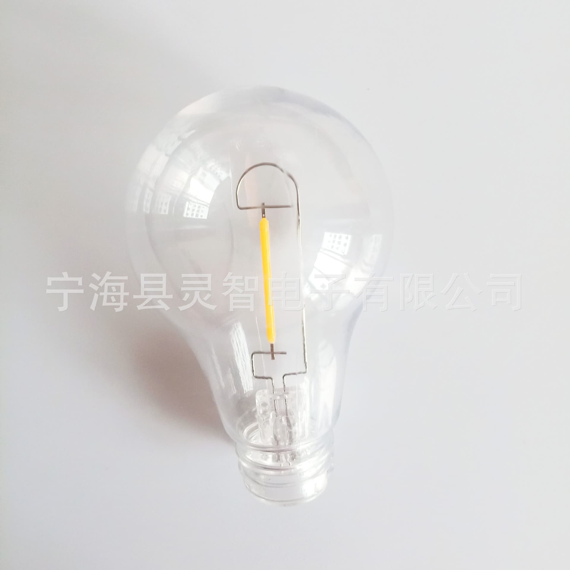 LED Outdoor Solar Bulb, PC Transparent Material, ABS Blow-Molded Shell, 0.5W Warm White Vintage Light