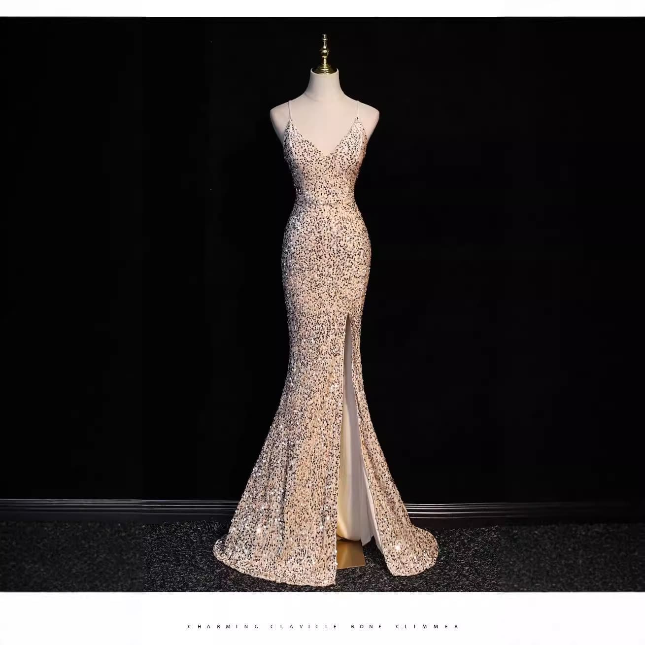 2025 New French Style Light Evening Dress for Women, Simple and Elegant, Slimming, Hostess Banquet Gown