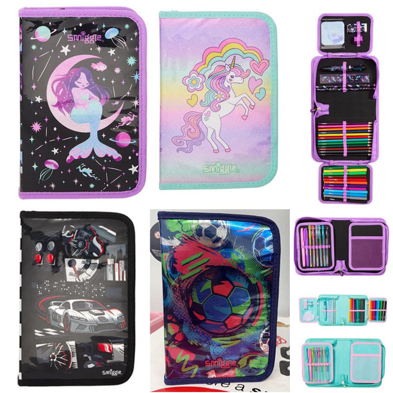 Australia Smiggle New Stationery Set, Large Capacity Gift Box Art Bag for Primary and Secondary School Students