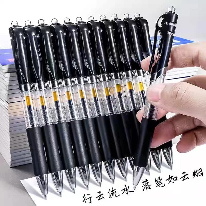 Press Gel Pen Office Fountain Pen K35 Black Red Blue Student Gel Pen 0.5 Bullet Business Sign Pen Wholesale