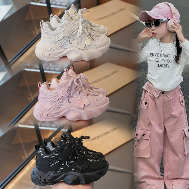 Children's Sports Shoes 2026 Spring/Autumn New Style Boys' Shoes Breathable Mesh Toddler Shoes Casual Shoes Baby Non-Slip Shoes