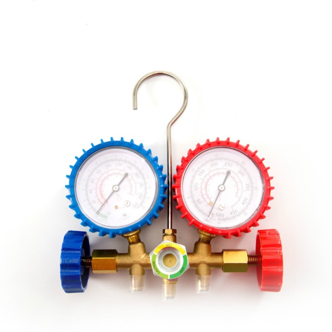Home Air Conditioning Charging Dual Gauge Valve CT-536G Copper Gauge R22 R134 R410 Automotive AC Refrigerant Manifold Tool