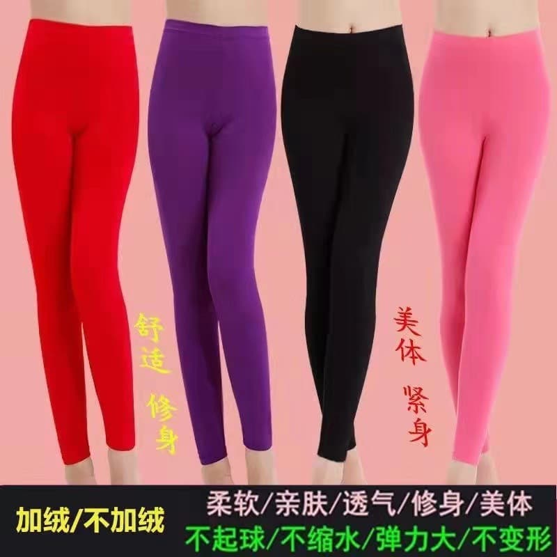 Women's thermal leggings, versatile, slim fit, thin, high-waisted, plus size, factory direct sales.