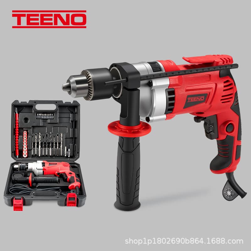 Electric drill, impact drill, cordless high-power power tool, hardware, household drilling, multi-purpose brushed pistol drill
