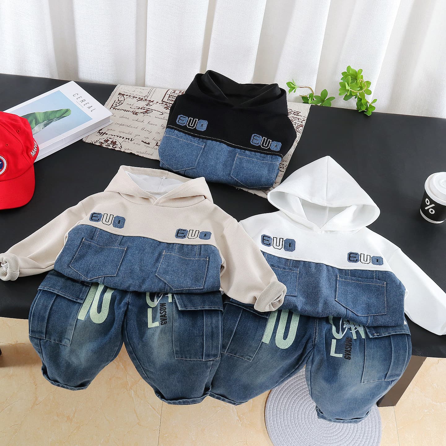 Children's clothing boys' spring suits spring and autumn 2026 new small and medium-sized children's spring sweatshirts sports boys' clothes batch