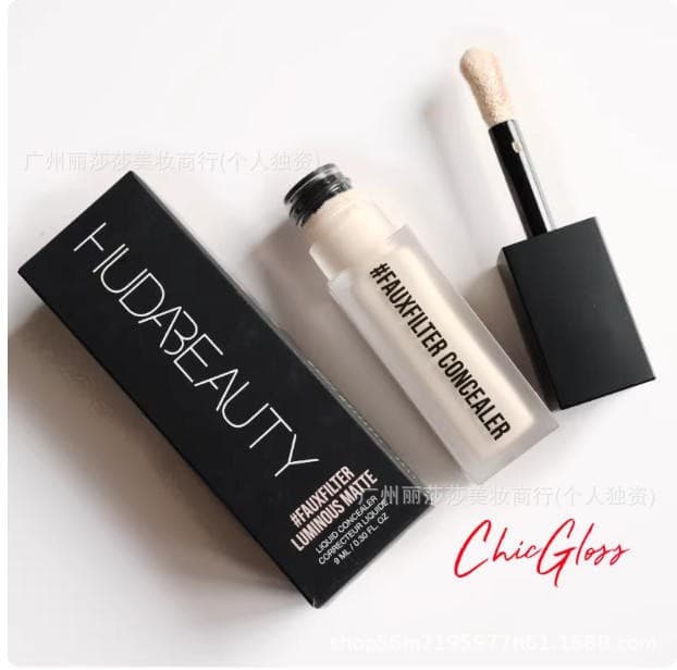 In Stock Huda Concealer Faux Filter Long-Lasting Under-Eye No Creasing Brightens Dark Circles and Tear Troughs