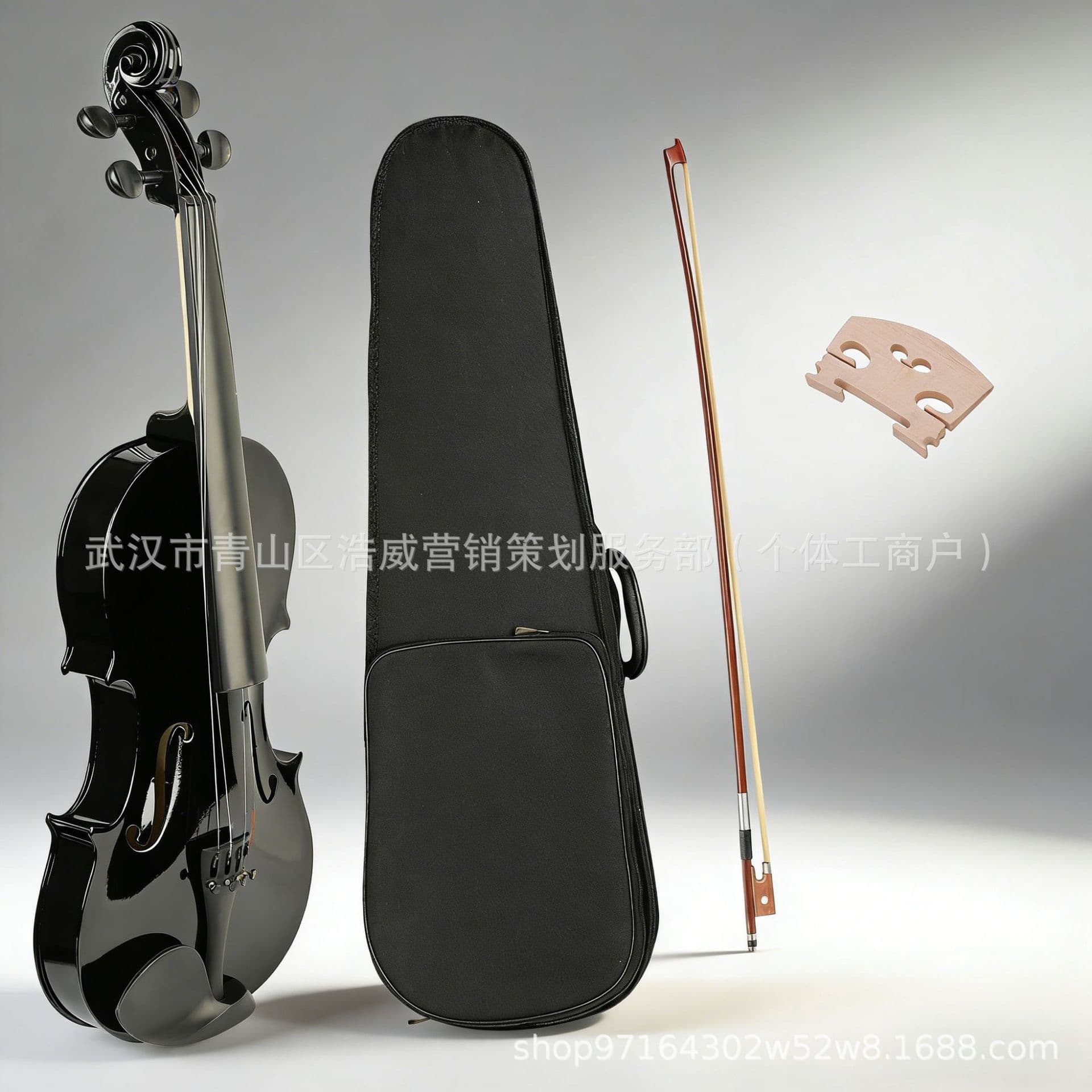 Cross-border Solid Wood Violin Wooden Pegbox Practice Entry Level Grade Exam with Special Case Factory Direct