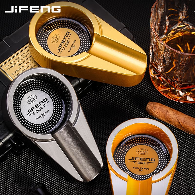 Monsoon Ashtray Metal Ashtray for Home Living Room Creative Office Commercial Large Premium Anti-Drop Cigarette Tray