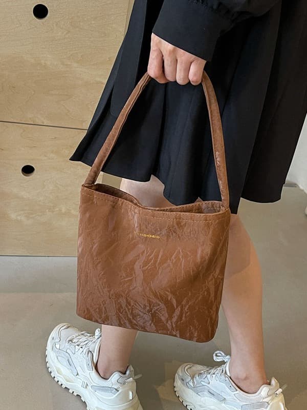 Women's Bag 2024 Spring Summer New Soft Leather Large Capacity Textured Handbag Shoulder Bag Work Commute Tote Bag