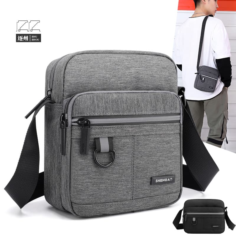Men's Business Oxford Cloth Shoulder Bag Minimalist Casual Large Capacity Crossbody Bag Briefcase Men's High-End Commuter Bag