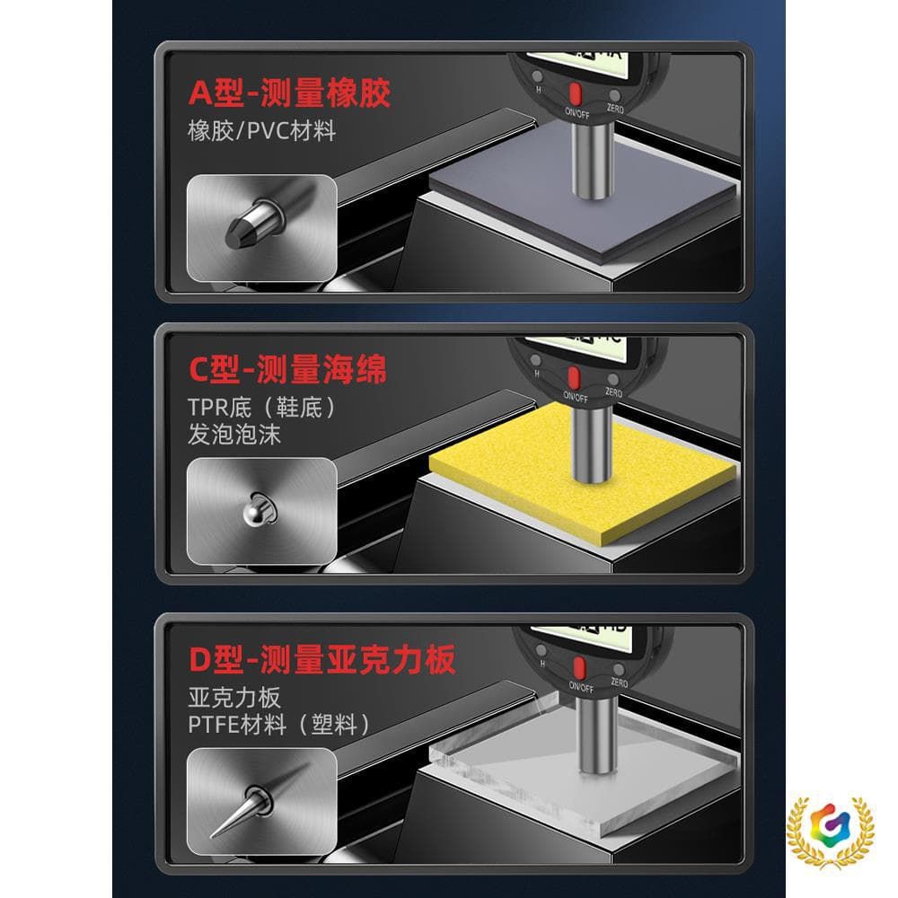 ✅ German digital display Shore hardness tester, high-precision rubber hardness measurement, portable A-type, C-type, and D-type hardness testers