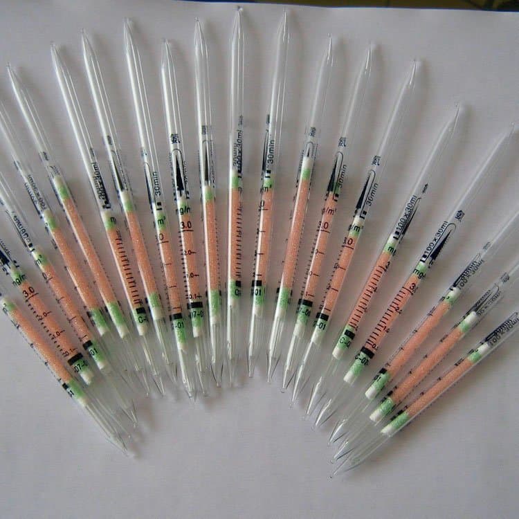 Oxygen Detection Tube Length-of-stain Gas Verification Tube Glass Product Hydrogen Sulfide Gas Detection Tube
