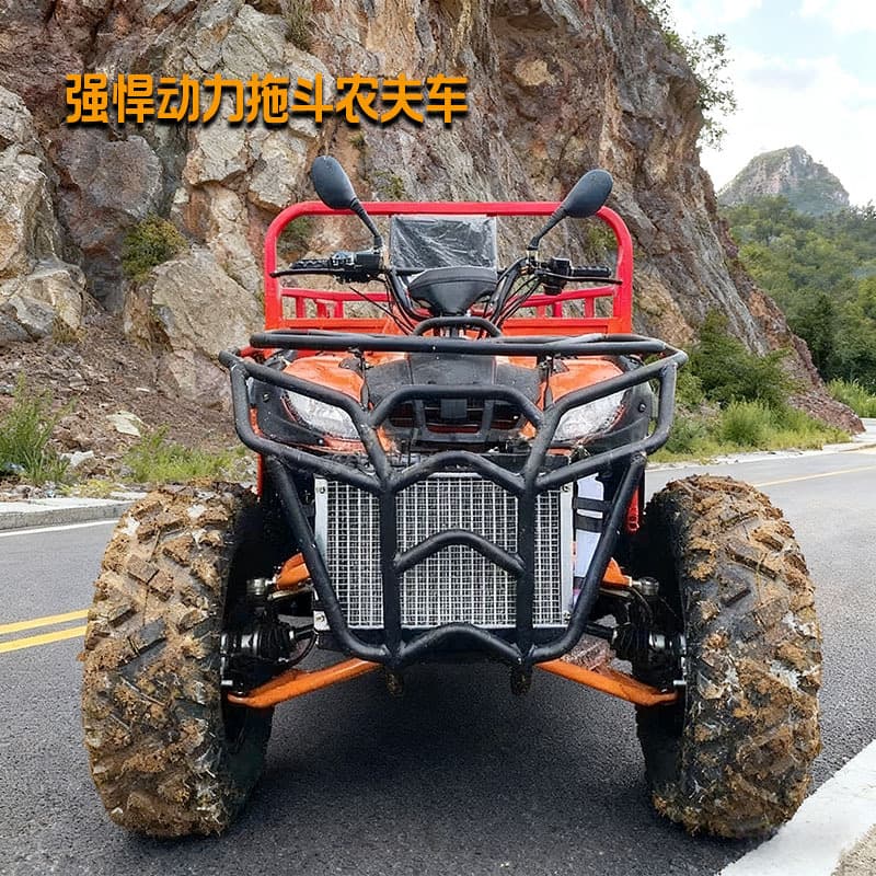All-Terrain Vehicle ATV 250cc 350cc 4WD Sand ATV Off-Road Motorcycle Farmer Agricultural Trailer with Cart