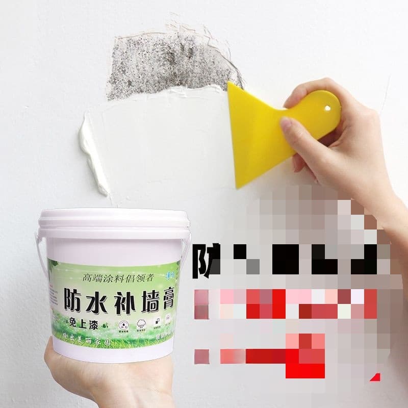 Wall Repair Paste for Home Use, White Waterproof and Moisture-Resistant Putty, Wall Renovation Paste, No-Paint Latex Coating