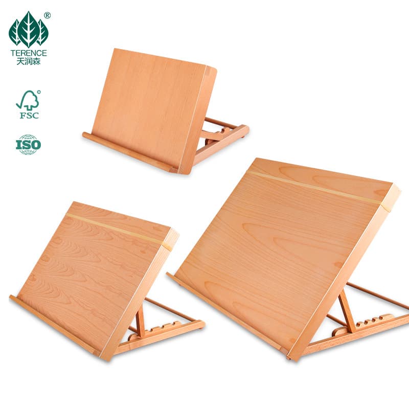 Wholesale desktop desktop multifunctional beech drawing board easel folding drawing table stand wooden easel cross-border manufacturer