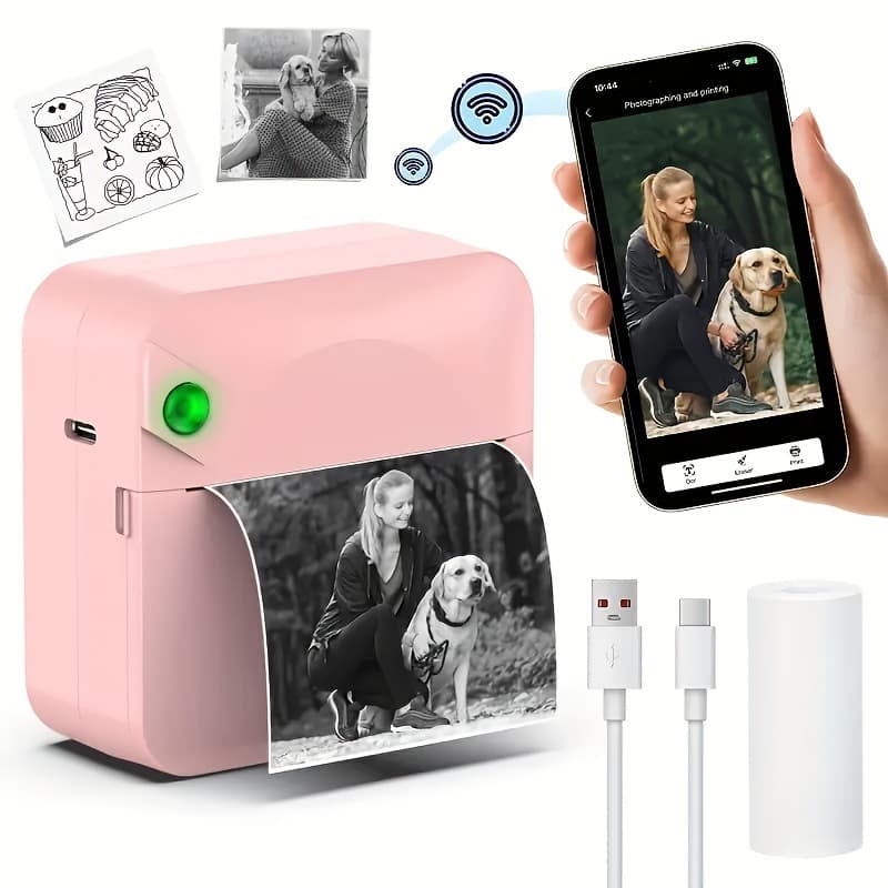 Portable Mini Photo Printer Wireless Connect to Phone Wrong Question Printer Portable Printer