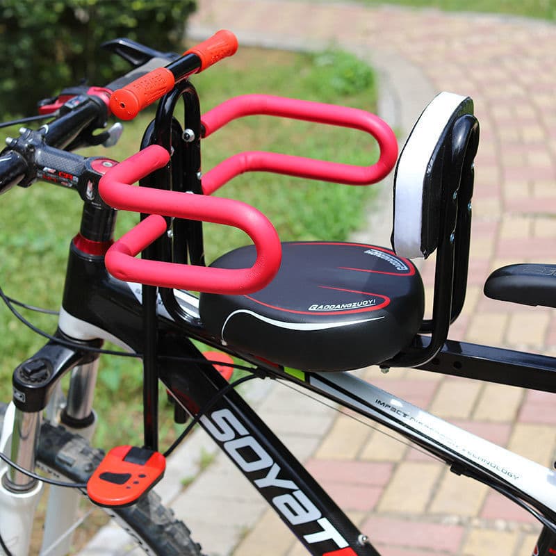 Mountain bike child fixed seat, electric car, electric scooter, baby safety front seat, bicycle child seat front-mounted