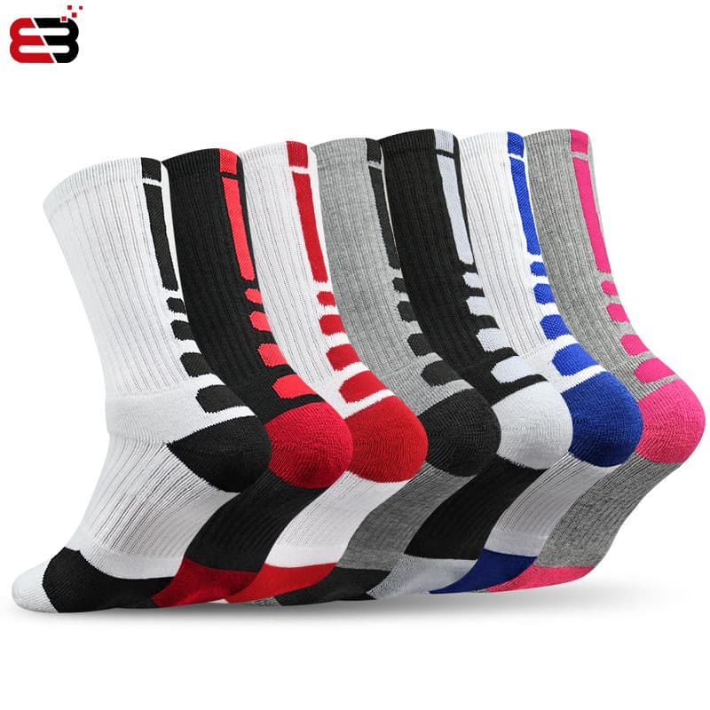 Thickened Basketball Socks Towel Bottom Men's Elite Long Tube Children's Outdoor Sports Socks Women's Running High Tube