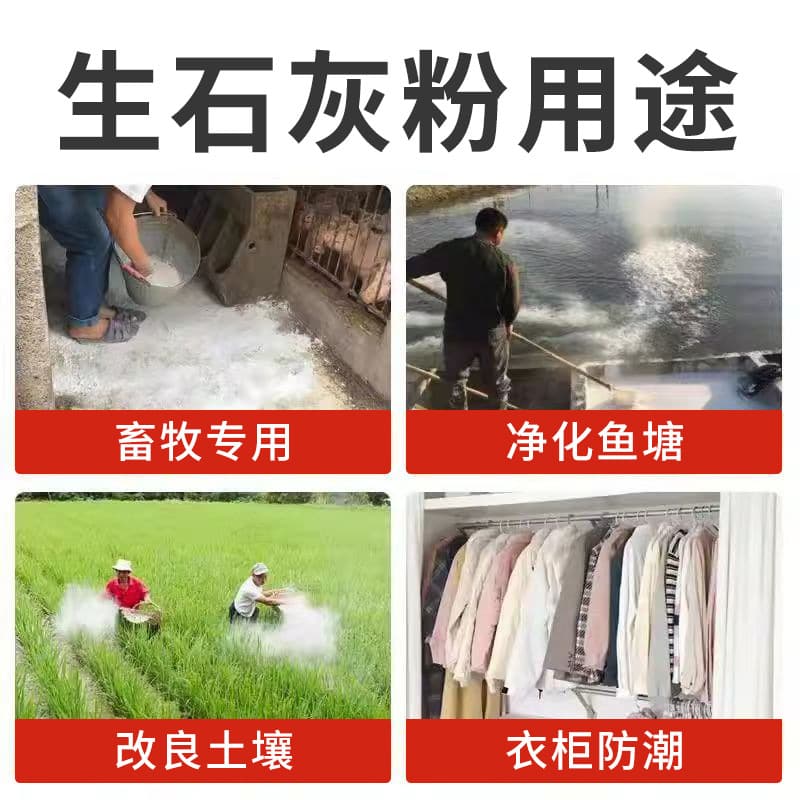 Quicklime Factory Direct Lime Powder for Gardening, Vegetable Growing, Pest Control, Soil Improvement, Moisture and Insect Prevention, Calcium Oxide for Green Plants