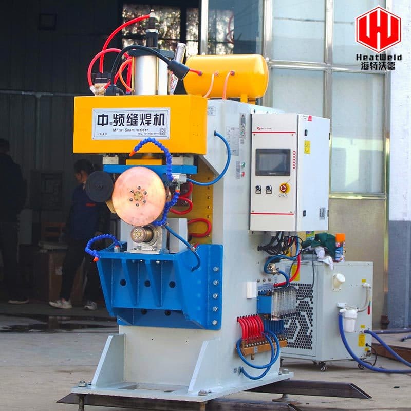 Custom Medium-Frequency Water Tank Seam Welding Machine, Dual-Drive Silver Tile Motorcycle Fuel Tank Circumferential Rolling Welding Machine, Variable Frequency Rolling Welder