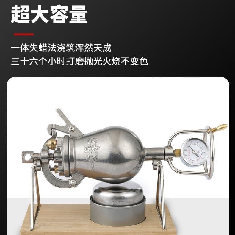Grain amplifier mini popcorn machine popcorn machine 304 stainless steel old-fashioned hand-cranked popcorn stove