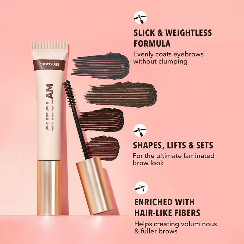 Sheglam Mascara & Tinted Eyebrow Cream, Long-Lasting, Smudge-Proof, Natural Root-Dyed Eyebrow Cream