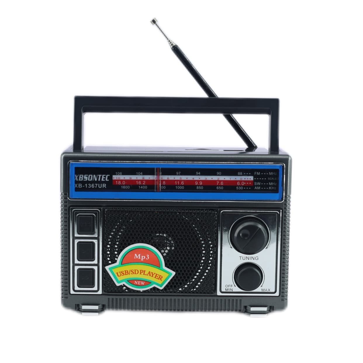 Yg-1366 European and American Style Iron Mesh Fm/Am/Sw Full-Band Radio with Tf/Sd/Usb Card Slot, Ac/Dc Retro Radio