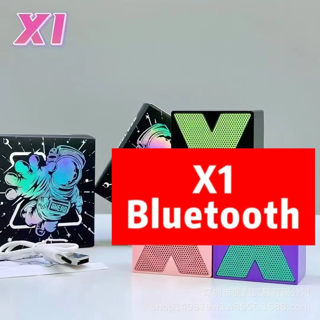 New Portable Mini Wireless Bluetooth Speaker Outdoor Small Palm Car Subwoofer Bluetooth Speaker X1