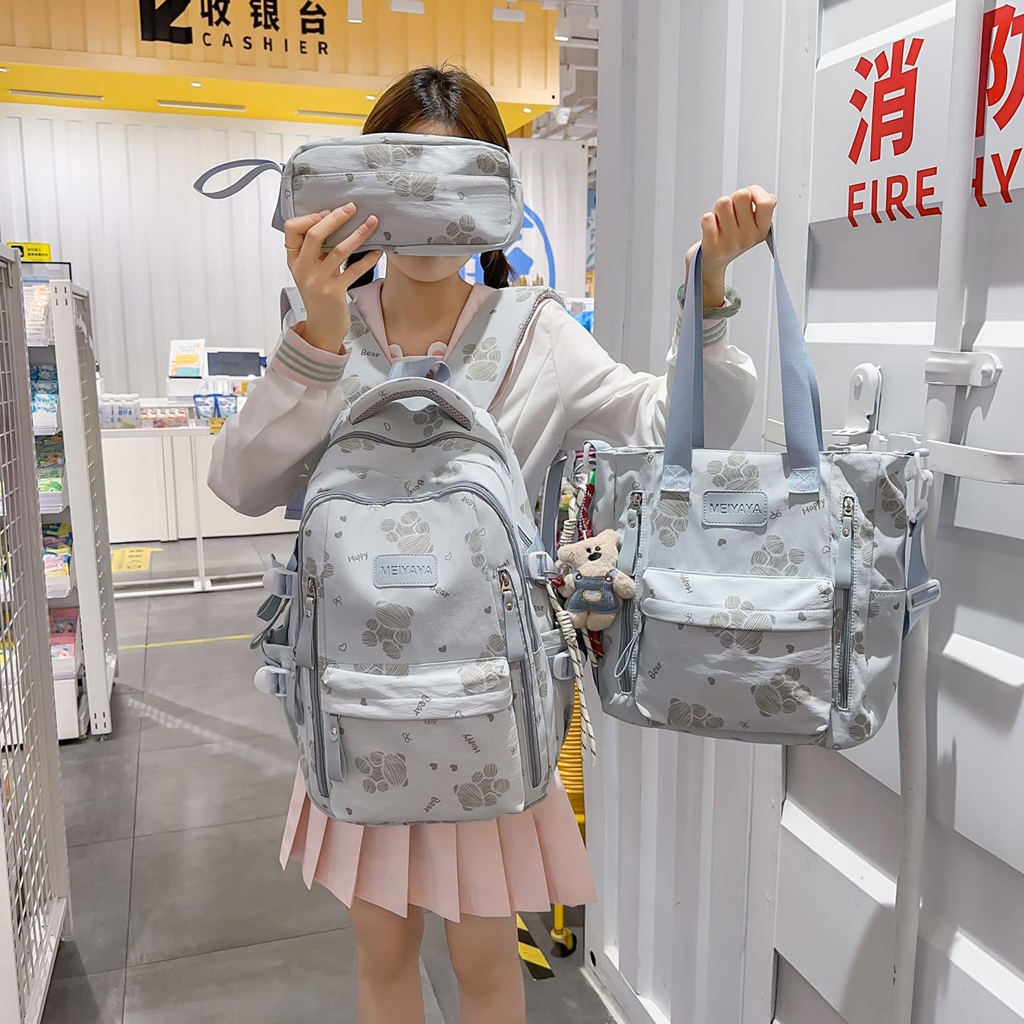 Schoolbags for female junior high school students, high school students, elementary school students, third to sixth grade, large capacity backpacks, tutoring bags, school backpacks