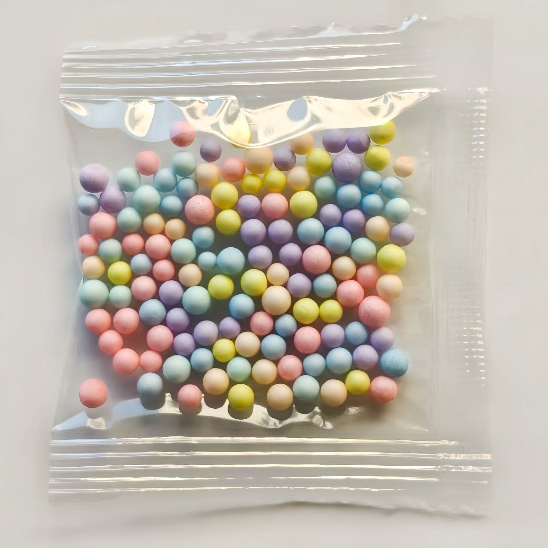 0.4g Macaron Color Foam Particles Gift Box Planet Filler Slime Filling Foam Balls