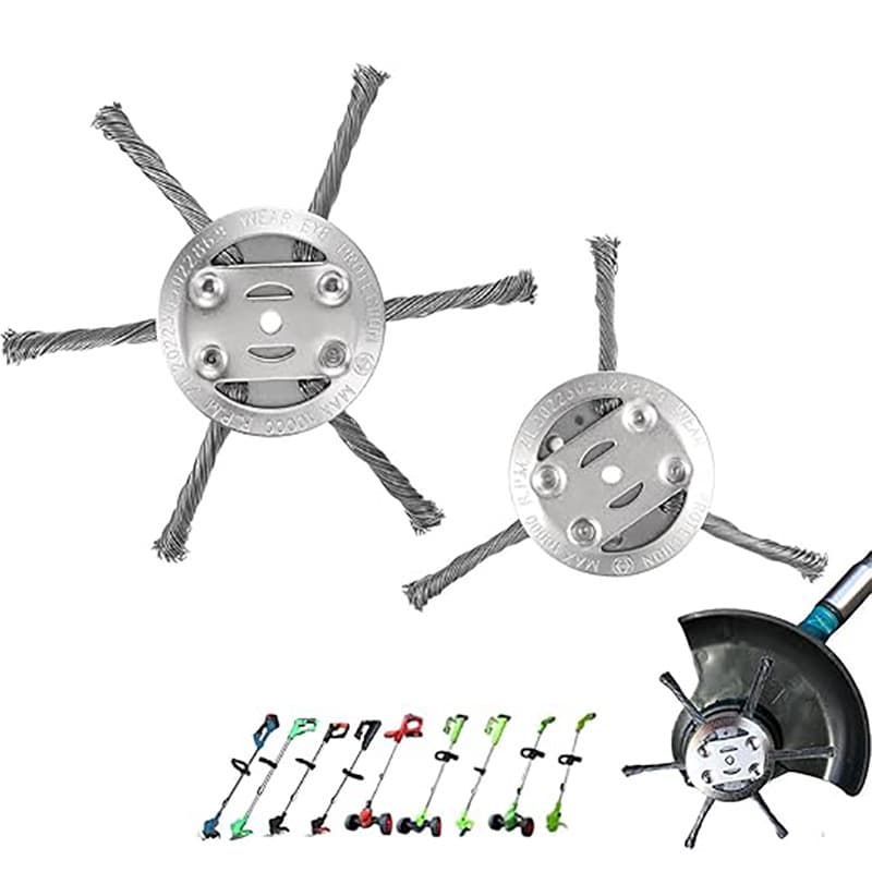Lithium-ion battery 6-inch 3-blade or 6-blade grass trimmer reel, electric lithium-ion battery, wire cutter head, lawnmower parts replacement parts