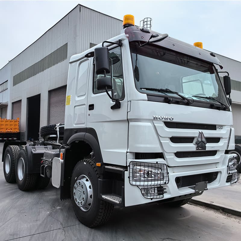 Sales to Africa HOWO tractor, used 10-wheel tractor truck, 380 horsepower container transport head