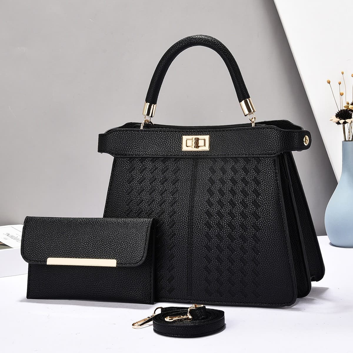Women's Crossbody Handbag Hot Selling Fashion Embroidered Top Handle Bag Trendy Handbags Ladies Commuter Bag