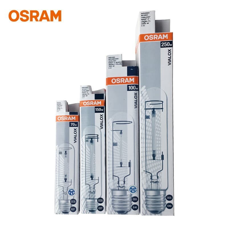 German NAV-T 70W High-Pressure Sodium Lamp E27 Screw Base Straight Tube Type Street Light Source