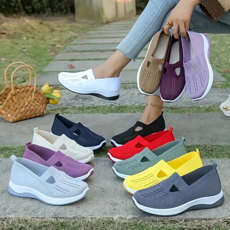 Women'S Woven Orthopedic Breathable Soft Shoes Go Walking