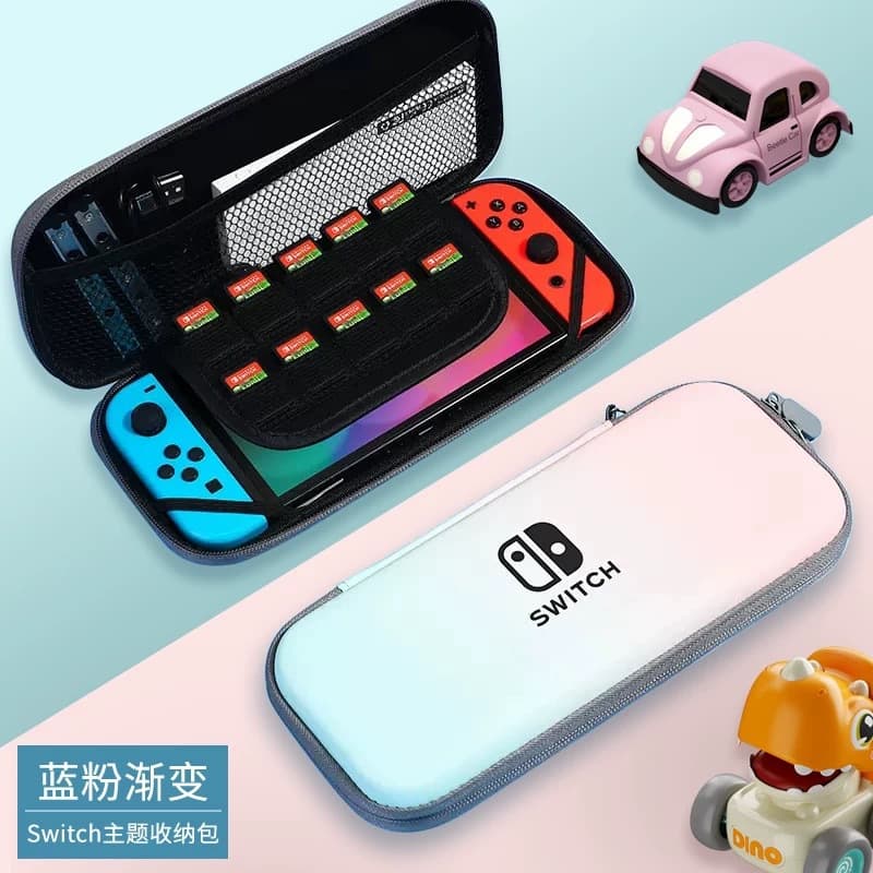 Compatible with Switch OLED Carrying Case NS Protective Cover Skin-Friendly Hard Shell OLED Storage Bag Portable Cartoon Pattern