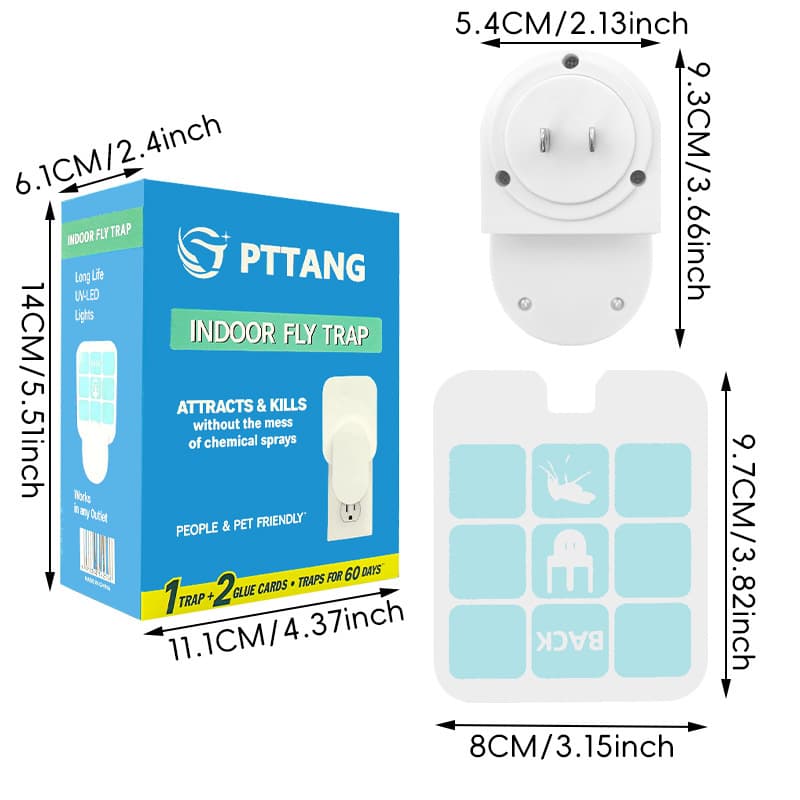 Cross-border Indoor Mosquito Trap, Plug-in Sticky Type, Household Electronic Mosquito Killer with Multi-function