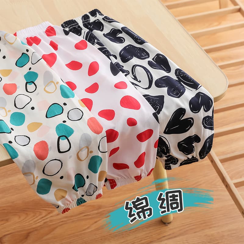 New Baby Mosquito-Proof Pants Thin Casual Cotton Harem Pants for Children Summer Cropped Pants