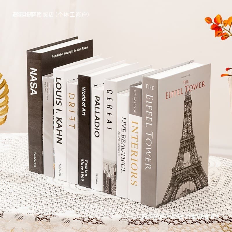 Fake Book Ornaments, Decorative Books, Book Decor, Light Luxury Photography Props, English Book Models
