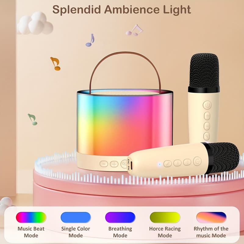 2026 New Cross-border Drop Shipping Portable Karaoke Machine 3-Piece Set