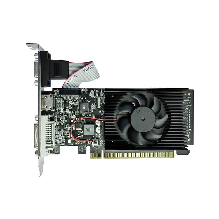Cross-Border Shipping of Gt610 2g Ddr3 Graphics Card with Independent Fan, Entry-Level Computer Graphics Card for Small Cases