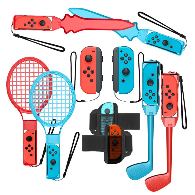 10-in-1 Motion Sports Game Set for Switch Small Controller, NS Controller Sports Game Set