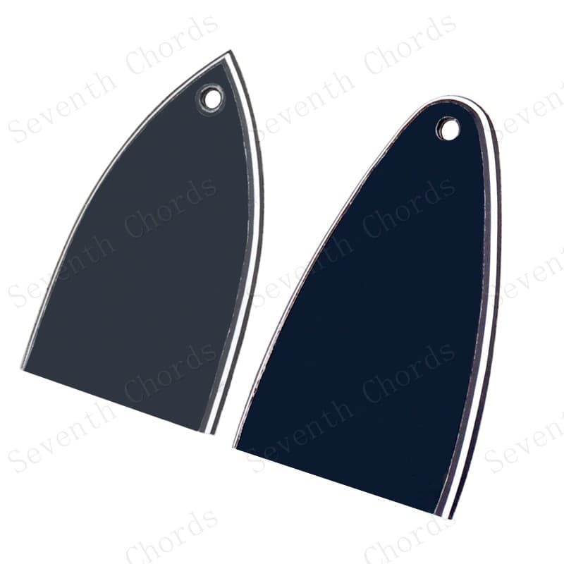 Electric Bass Guitar 1-Hole Neck Headstock Truss Rod Cover Iron Core Cover Bell Cover Plate Cover