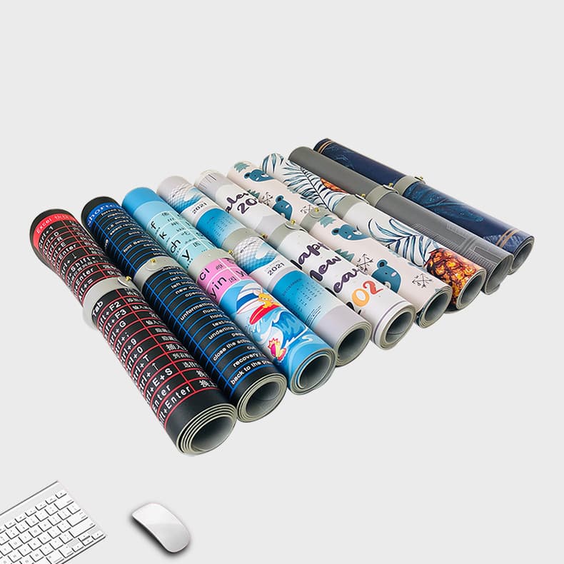Factory-Made Custom Advertising Mouse Pad Large Leather Desk Mat Laptop Office Desk Pad Customizable with Your Image
