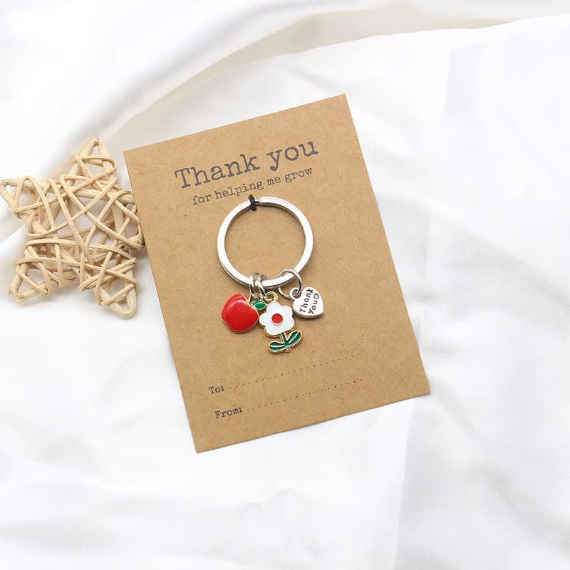 Amazon Thank You Keychain Colleague Teacher Thank You for Helping Me Grow Gift