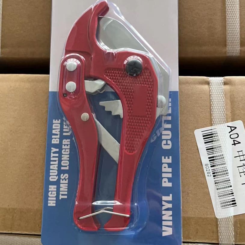 PVC PPR Pipe Cutter with White Blade 20-42, Aluminum-Plastic Pipe Scissors with Aluminum Handle for Hot Melt Tools